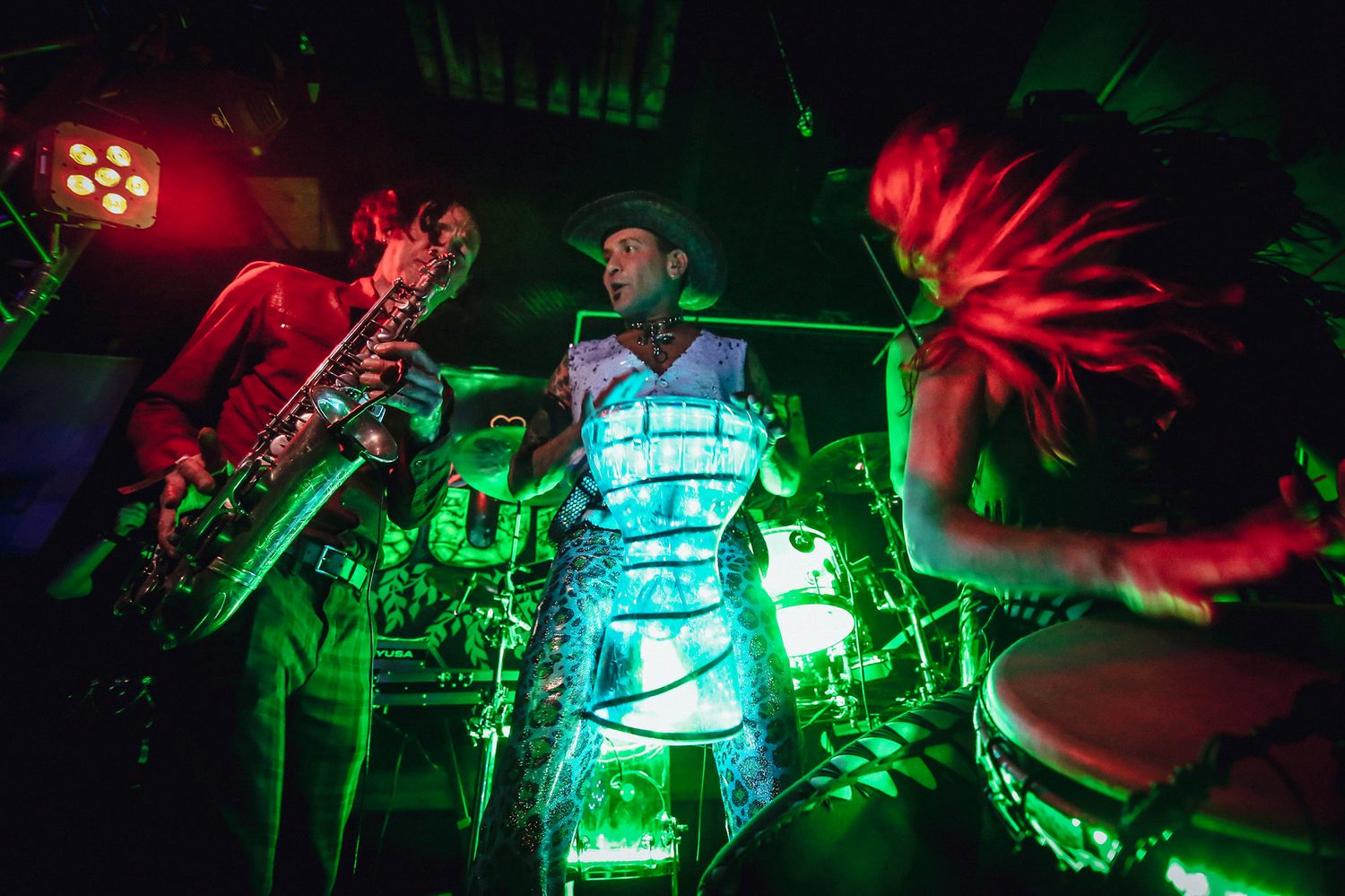 Live band performing at Neon Jungle
